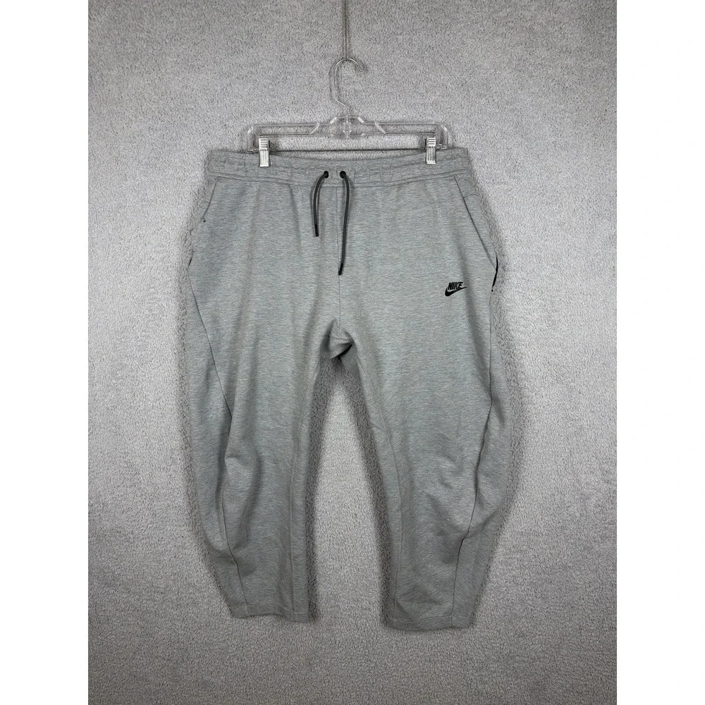Nike Tech Fleece Pants Men's 2XL Standard Fit Taper Leg Gray 928507-063